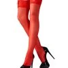Cottelli Collection Stockings - Red - 3