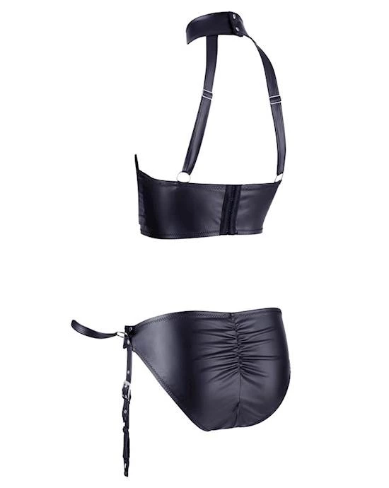 Cottelli Collection Marceline Open Bra And Briefs - Black - Small 5 Cottelli Collection Marceline Open Bra And Briefs - Black - Small - Image 5