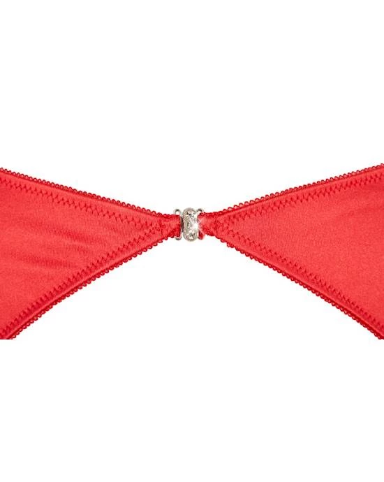 Cottelli Collection Desire Shelf Bra Set - Red - Medium 4 Cottelli Collection Desire Shelf Bra Set - Red - Medium - Image 4