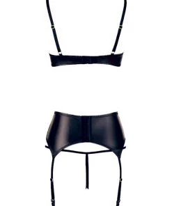 Cottelli Collection Kyra Shelf Bra Suspender Set - Black - Medium 7 Cottelli Collection Kyra Shelf Bra Suspender Set - Black - Medium -Cottelli Collection Sales Shop 238351 1