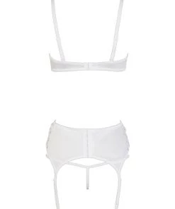 Cottelli Collection Atsra Shelf Bra Set - White - Large -Cottelli Collection Sales Shop 238365 7