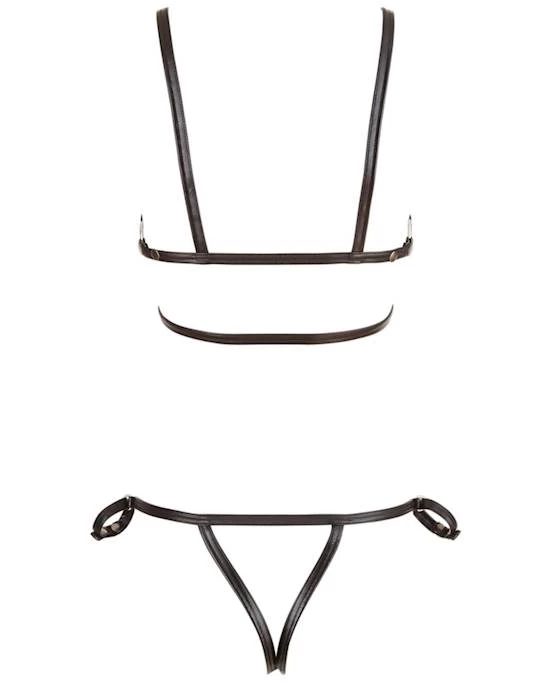 Cottelli Collection Heroine Strap Bikini - Black - Medium 7 Cottelli Collection Heroine Strap Bikini - Black - Medium - Image 7