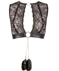 Cottelli Collection Emma 3-piece Suspender Set - Black - Small -Cottelli Collection Sales Shop 238428 9