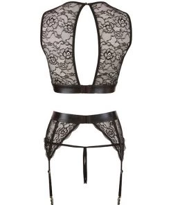 Cottelli Collection Emma 3-piece Suspender Set - Black - Extra Large 15 Cottelli Collection Emma 3-piece Suspender Set - Black - Extra Large -Cottelli Collection Sales Shop 238431 0