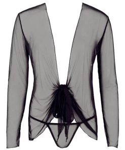 Cottelli Collection Candice Tie Front Shirt - Black - S/m 6 Cottelli Collection Candice Tie Front Shirt - Black - S/m -Cottelli Collection Sales Shop 238444 0