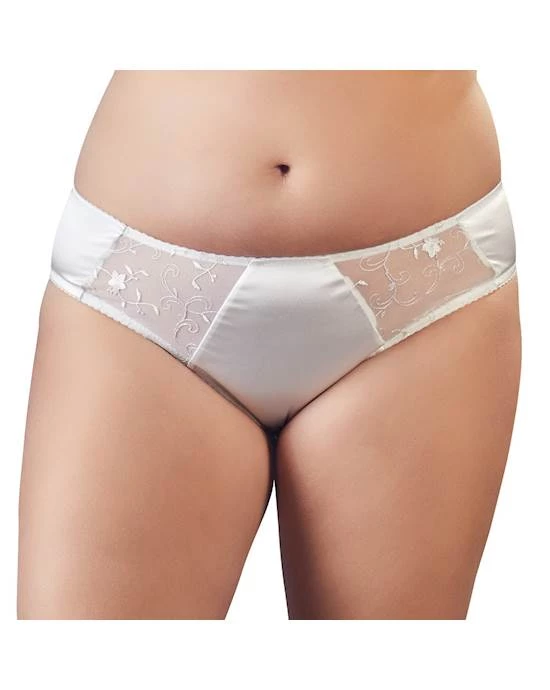 Cottelli Collection Brandy Briefs - White - Extra Large 2 Cottelli Collection Brandy Briefs - White - Extra Large - Image 2