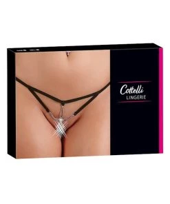 Cottelli Collection Starfish String - Black - S/m -Cottelli Collection Sales Shop 238597 6