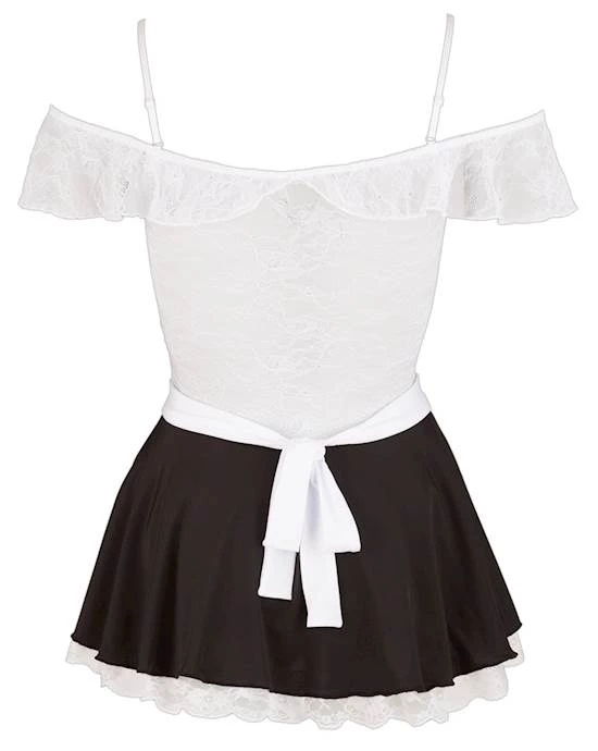 Cottelli Collection Maids Dress - White/black - Large 3 Cottelli Collection Maids Dress - White/black - Large - Image 3