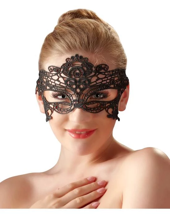 Cottelli Collection Gina Mask - Black 1 Cottelli Collection Gina Mask - Black