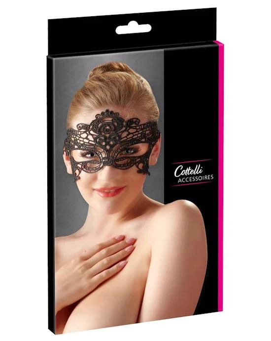 Cottelli Collection Gina Mask - Black 4 Cottelli Collection Gina Mask - Black - Image 4