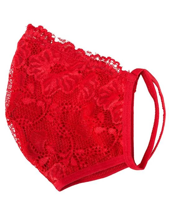 Cottelli Collection Gina Mask - Red 2 Cottelli Collection Gina Mask - Red - Image 2
