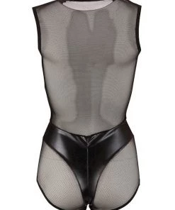 Cottelli Collection Deep V Bodysuit - Black - Small -Cottelli Collection Sales Shop 239520 3