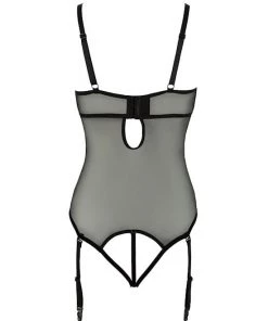 Cottelli Collection Striped Bodysuit - B - Black - Small 7 Cottelli Collection Striped Bodysuit - B - Black - Small -Cottelli Collection Sales Shop 239645 3