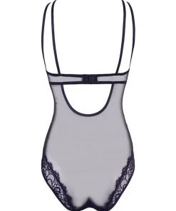 Cottelli Collection Powernet Bodysuit With Push-up - B - Black - Small -Cottelli Collection Sales Shop 239734 3