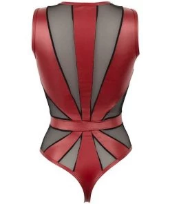 Cottelli Collection Mesh Insert Bodysuit - Black/red - Small 7 Cottelli Collection Mesh Insert Bodysuit - Black/red - Small -Cottelli Collection Sales Shop 239761 3