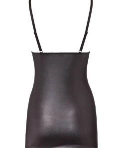 Cottelli Collection Decorative Lace Insert Mini Dress - Black - Small 7 Cottelli Collection Decorative Lace Insert Mini Dress - Black - Small -Cottelli Collection Sales Shop 239925 3