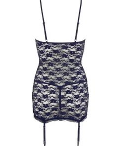 Cottelli Collection Floral Lace Suspender Dress - Black - Small -Cottelli Collection Sales Shop 239995 4