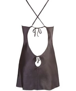 Cottelli Collection Satin Chemise - Black - 2xl -Cottelli Collection Sales Shop 240238 3