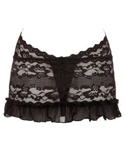 Cottelli Collection Floral Lace Halterneck Dress - Black - Small 7 Cottelli Collection Floral Lace Halterneck Dress - Black - Small -Cottelli Collection Sales Shop 240244 3